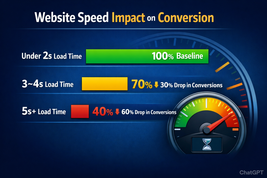 website speed impact on conversion