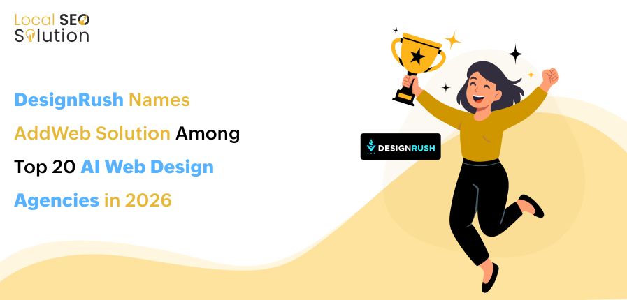 DesignRush Names AddWeb Solution Among Top 20 AI Web Design Agencies in 2026